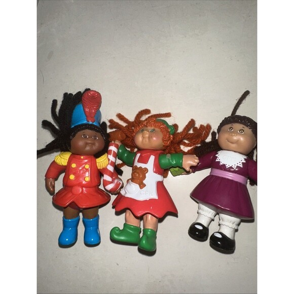 Vintage 1990’s CABBAGE PATCH KIDS figures - Lot of 3 McDonald's Happy Meal toys - Picture 1 of 4